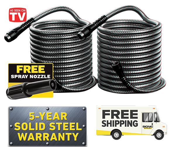 Bionic Steel Hose, As seen on tv, 5 year warranty